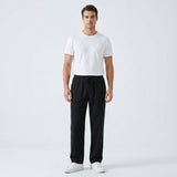 Herren Freizeithose mit Kordelzug und Geradem Bein