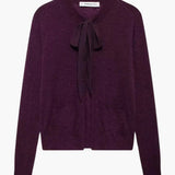 Minna | Strickjacke mit Krawattenausschnitt und Taschen