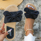 Boho Sandalen mit Schleife & Jutefußbett – Sommerlich & Bequem | Zendoo.de