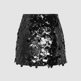 Lisa | Pailletten Minirock mit Taillenakzent Zendoo.de