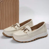 Bequeme Damen-Loafers mit elegantem Metallakzent