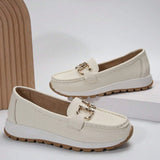 Bequeme Damen-Loafers mit elegantem Metallakzent