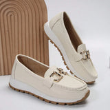 Bequeme Damen-Loafers mit elegantem Metallakzent