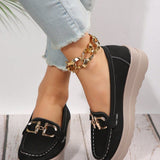 Bequeme Damen-Loafers mit elegantem Metallakzent