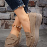 Bequeme Damen-Loafers mit elegantem Metallakzent