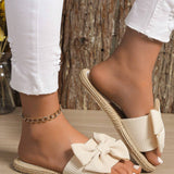 Boho Sandalen mit Schleife & Jutefußbett – Sommerlich & Bequem | Zendoo.de