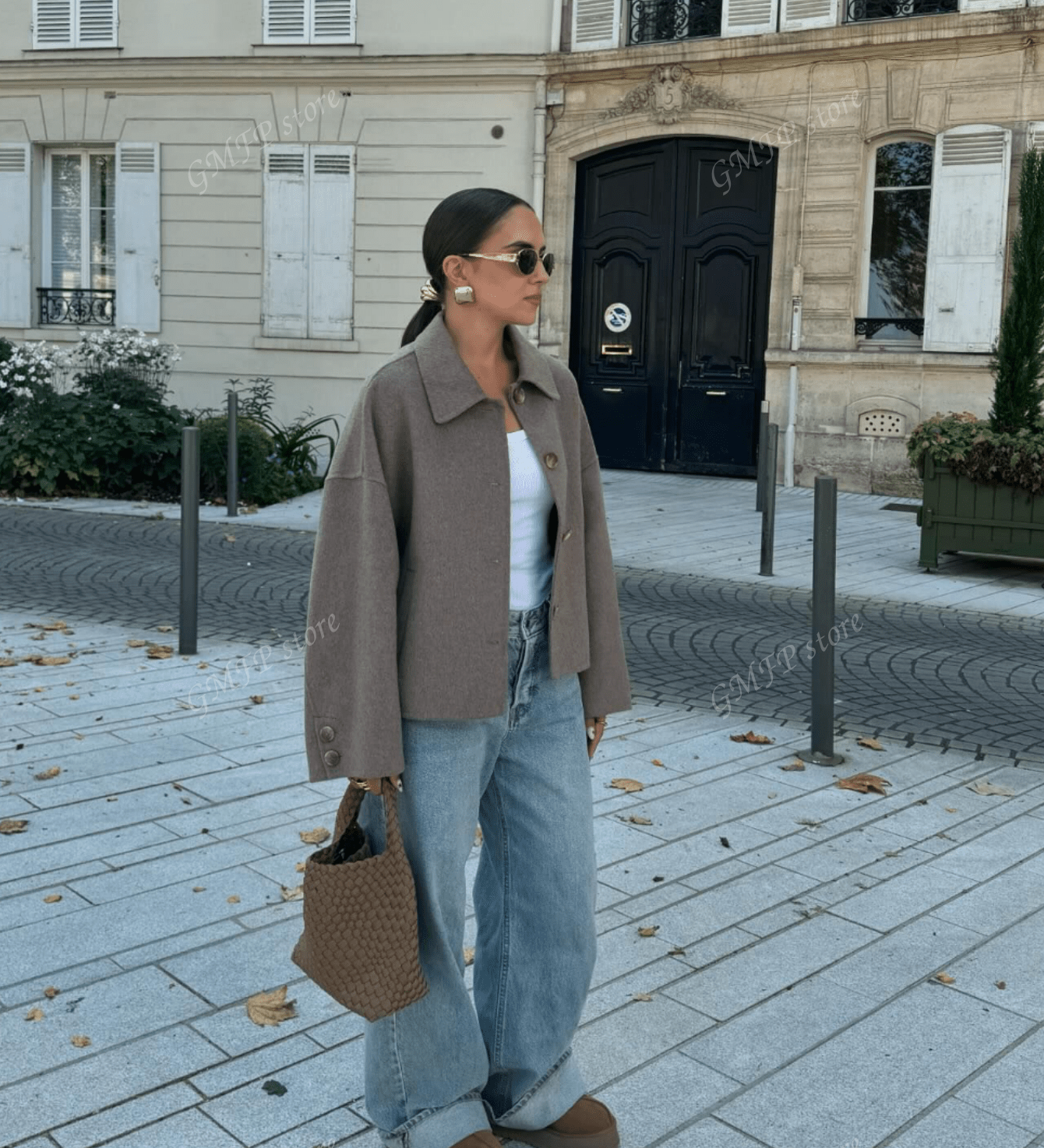 Cropped Wolljacke mit Knopfleiste – Zeitlos, Parisian & Herbstready