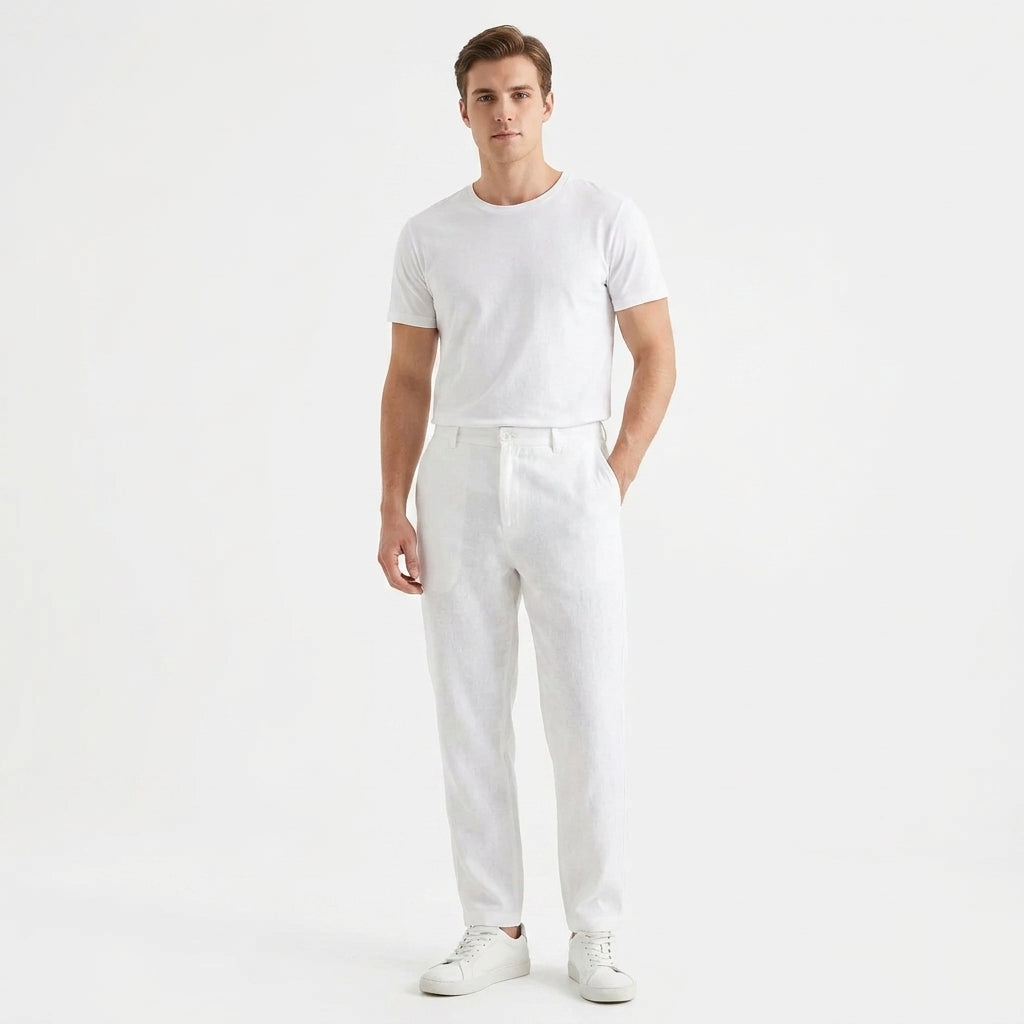 Herren Stoffhose mit Geradem Schnitt