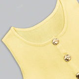 Ärmelloses Tailor-Weste mit Knöpfen – Feminin, Edel & Vielseitig