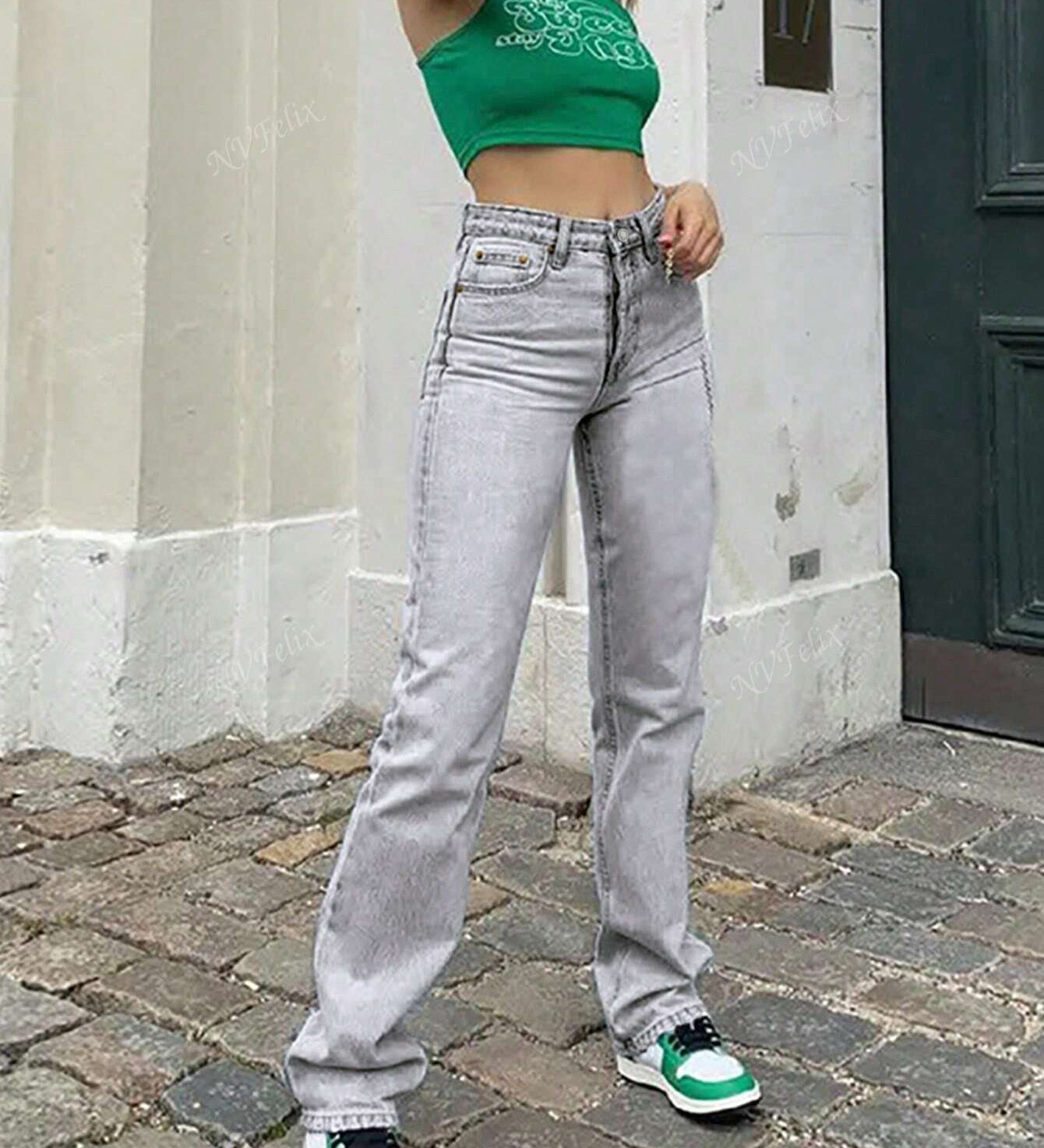 High Waist Jeans mit Straight Leg – Zeitlos, Urban & Everyday-Ready