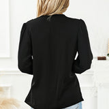 Drapierte Bluse mit Wickelausschnitt Für Frauen