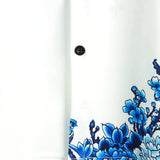 Jackson | Kurze Ärmel Weiß Floral bedrucktes Sommerhemd