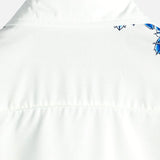 Jackson | Kurze Ärmel Weiß Floral bedrucktes Sommerhemd