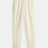 Killian | Beige Herren-Hose mit elastischem Bund und Knopfverschluss