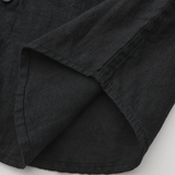 Adam | 3-teiliges Sommer-Outfit mit Kurzarmhemd, Leinenhose & Goldkette