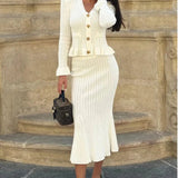 Victoria | Eleganter Strick-Zweiteiler – Klassische Eleganz für jeden Anlass