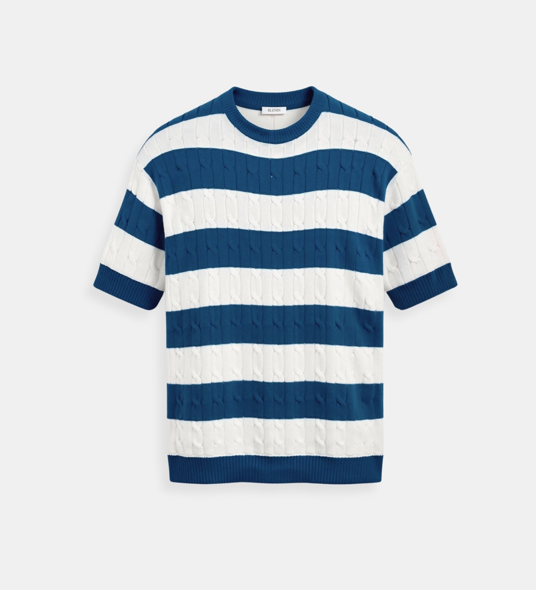 Gestreifter Herren-Pullover mit kurzen Ärmeln – Stilvoll &amp; Bequem