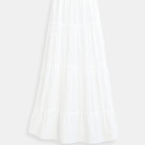 Luftiger Maxirock mit Spaghettiträger-Optik