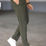 Malte | Chinos Slim Fit Dunkelgrüne Hose