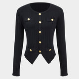 Diana | Elegantes Zweiteiler-Set mit Strickjacke & Wide-Leg-Hose