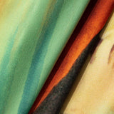 Mira | Asymmetrischer Seitenschlitz Neckholder-Minikleid mit Kunstdruck