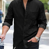 Daniel | Lässiges Langärmelig Denim-Hemd im klassischen Look