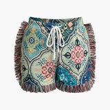 Greta | Verspieltes Zweiteiler-Set mit Boho-Print & Fransen