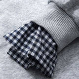 Elsa | Zweiteiliges Sweat-Set mit karierten Details