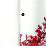 Jackson | Kurze Ärmel Weiß Floral bedrucktes Sommerhemd