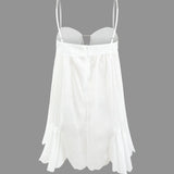 Sophia | Glamouröses Mini-Kleid mit Kristall-Trägern – Feminin & stilvoll für besondere Anlässe