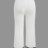 Ariella | Stilvolles Strick-Zweiteiler-Set mit Cropped-Cardigan & Weitbein-Hose