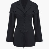 Ariana | Edles Zweiteiler-Set mit Blazer & Korsett-Schnürung