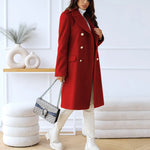 Liva | Doppelreihiger Wollmantel für Damen Zendoo.de