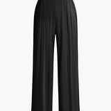 Lara | Elegantes Zweiteiler-Set mit Schleifen-Bandeau & Weitbein-Hose