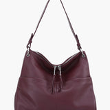 Hannelore| Hobo-Tasche aus weichem Leder mit Zipper-Verschluss