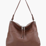 Hannelore| Hobo-Tasche aus weichem Leder mit Zipper-Verschluss