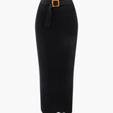 Luana | Elegantes Strick-Zweiteiler-Set mit Gürtel