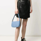 Brigitte | Umhängetasche mit Kroko-Prägung