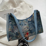 Philine | Vintage Floral Tapestry Umhängetasche