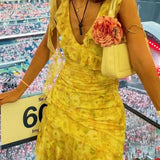 Fenja | Geblümtes Minikleid mit Rüschendetails