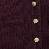 Senta | Strukturierte Strickjacke mit goldenen Knöpfen