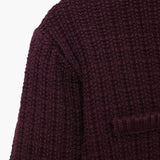 Senta | Strukturierte Strickjacke mit goldenen Knöpfen