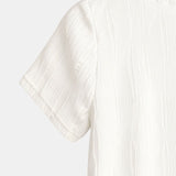 Geripptes Kurzarmshirt