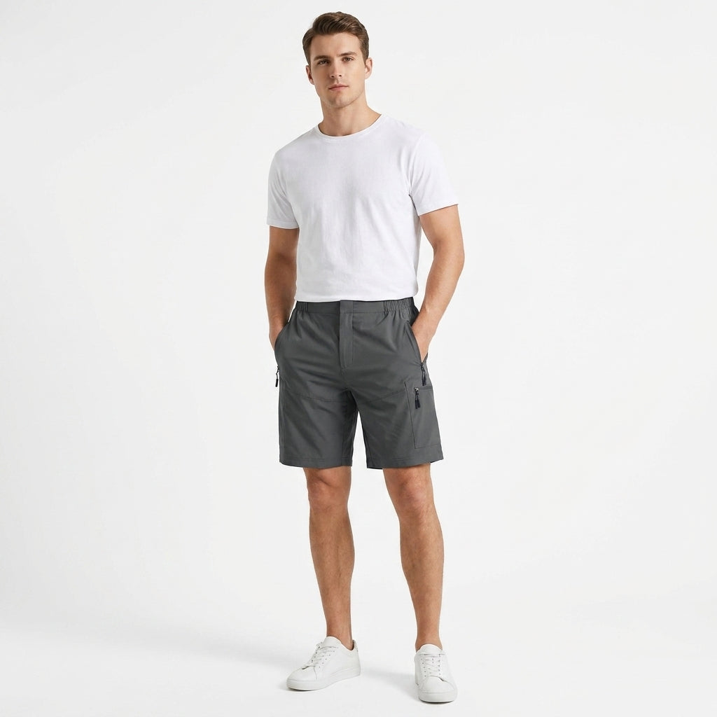Herren Cargo Shorts mit Reißverschlusstaschen