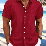 Owen | Relaxed Fit Gestreiftes kurzärmeliges Sommerhemd