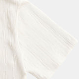 Geripptes Kurzarmshirt