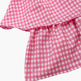 Wibke | Charmantes rosa-weiß kariertes Sommerkleid