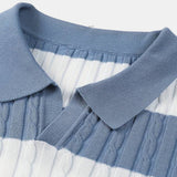 Gestreiftes Herren-Poloshirt mit kurzen Ärmeln – Sportlich & Elegant