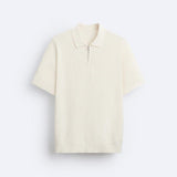 Elegantes Strickpolo mit Reißverschluss