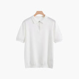 Brooks | kurze Ärmel Männer halb Reißverschluss stricken Poloshirt